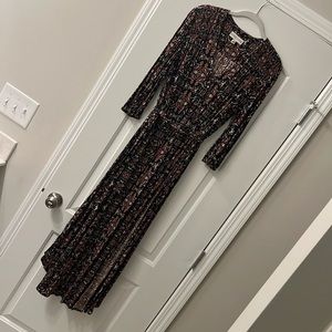 Knox Rose Dress - size medium - black multi print